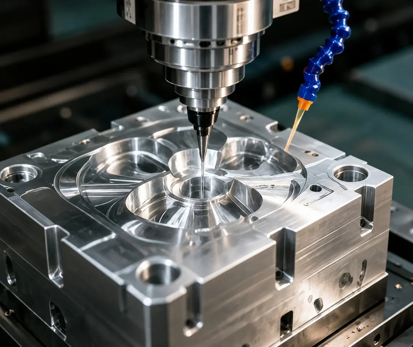 CNC machine machining injection mold